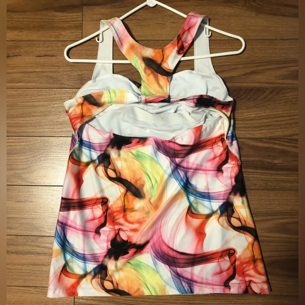 Active Wear Racerback Tank Top With Built In Bra by Old Navy Sports Top Size XL - Picture 3 of 8